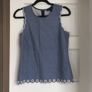 J Crew Chambray Top